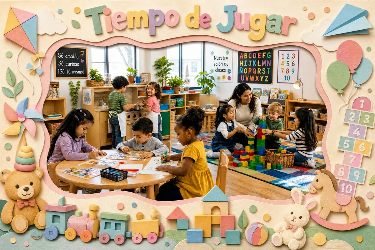 Children playing together — tiempo de jugar
